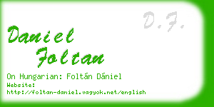 daniel foltan business card